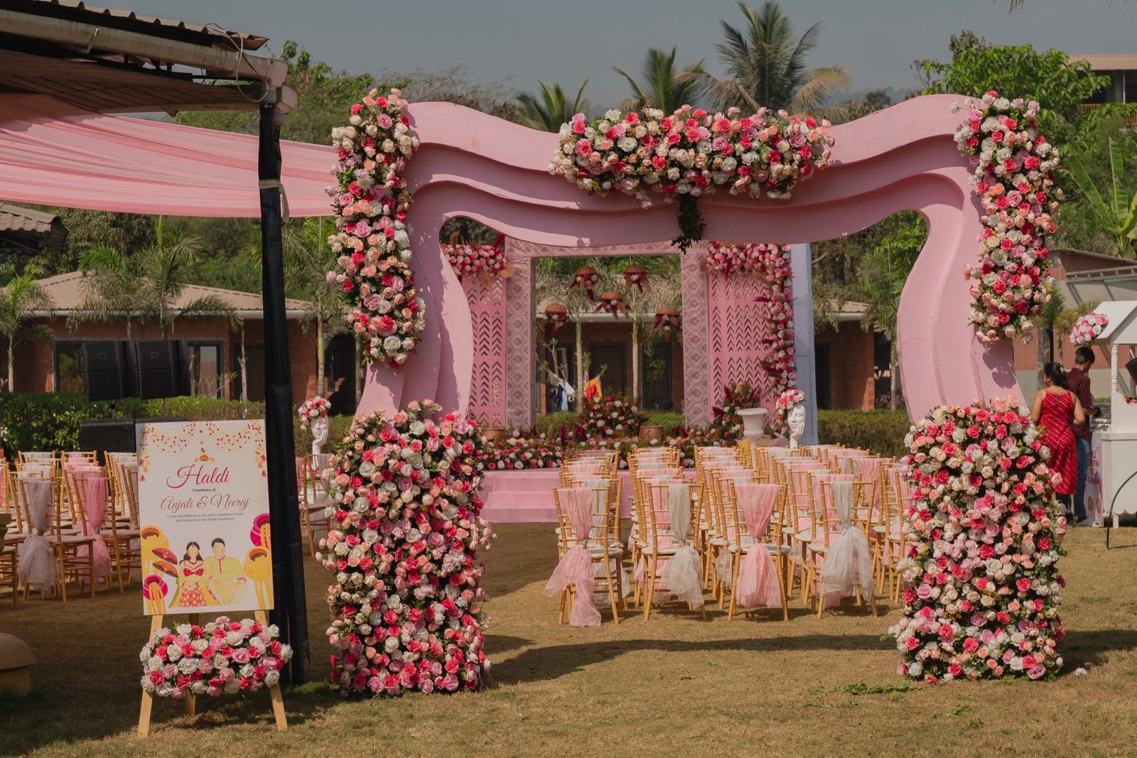 Anjali and Neeraj — the haldi ceremony