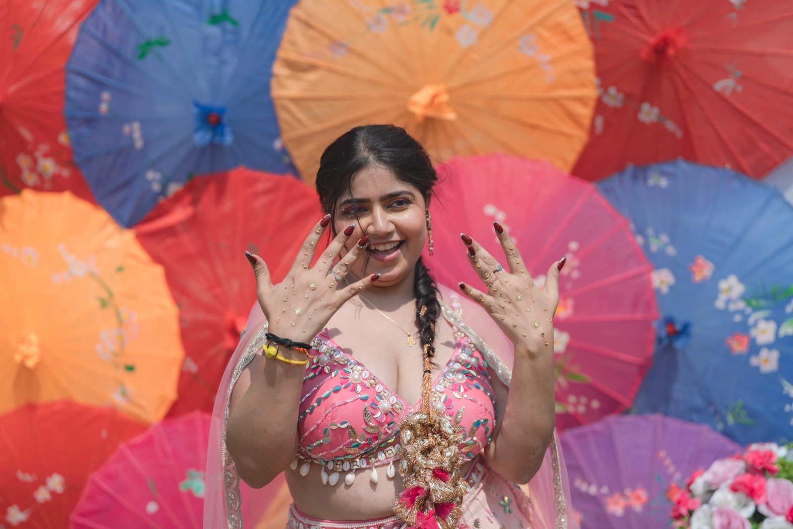 Anjali and Neeraj during their haldi ceremony