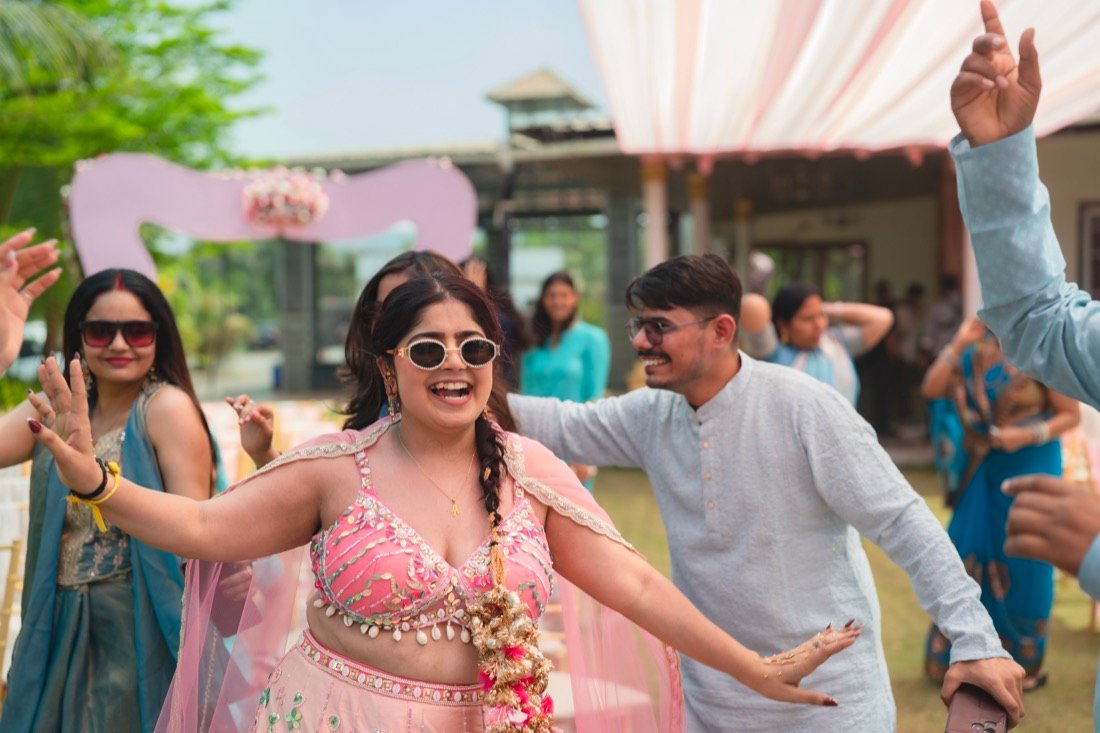 Anjali and Neeraj — the haldi ceremony
