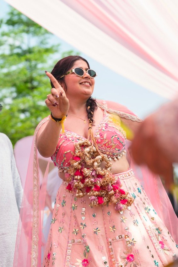 Anjali and Neeraj — the haldi ceremony