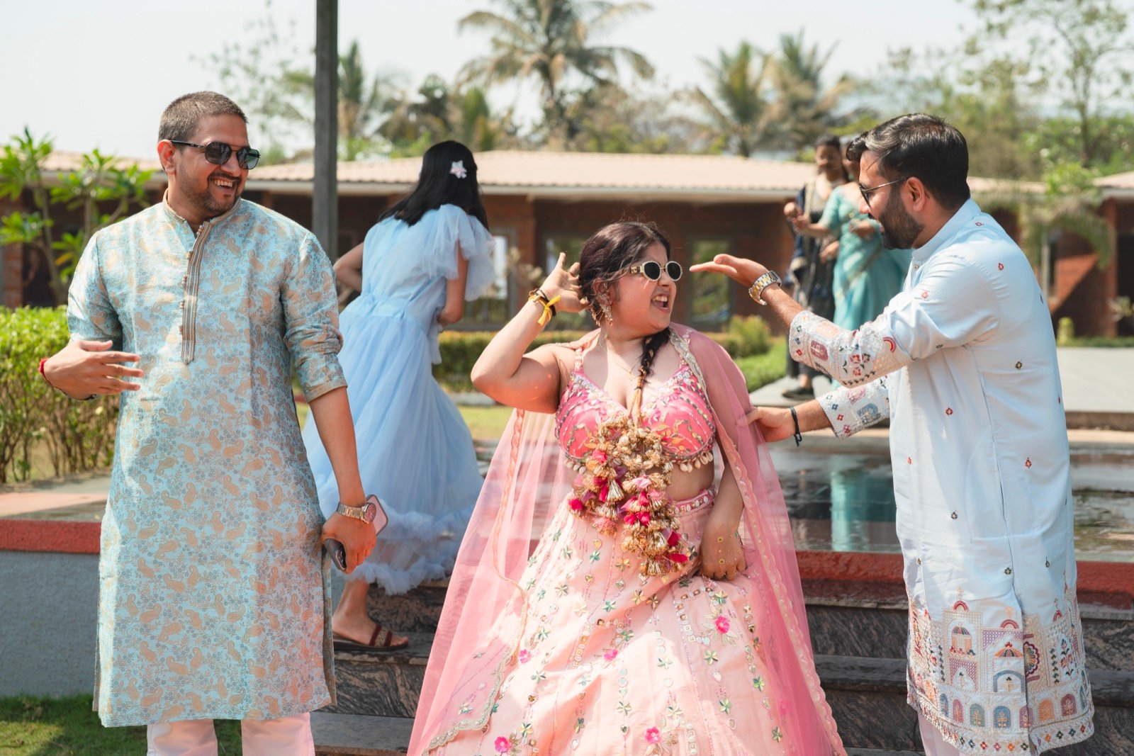 Anjali and Neeraj — the haldi ceremony