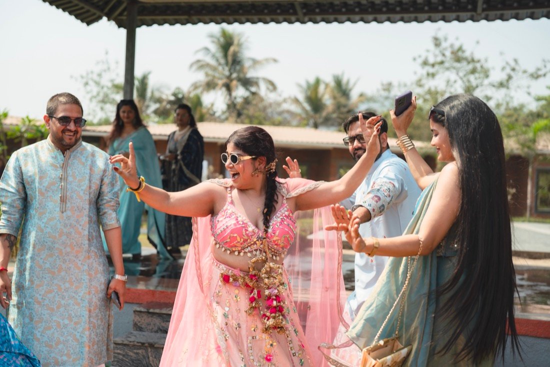Anjali and Neeraj — the haldi ceremony
