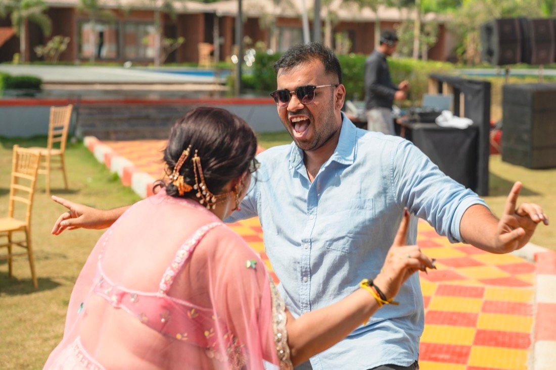 Anjali and Neeraj — the haldi ceremony
