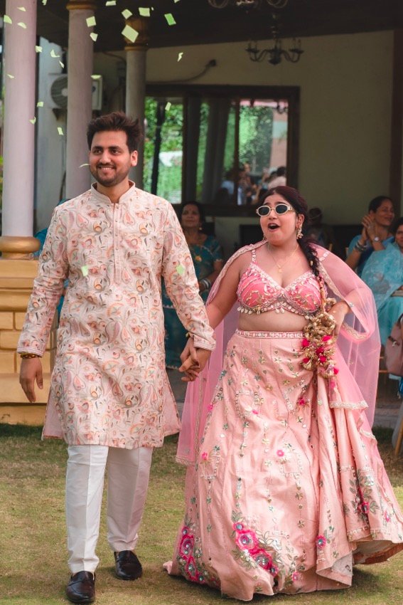 Anjali and Neeraj — the haldi ceremony