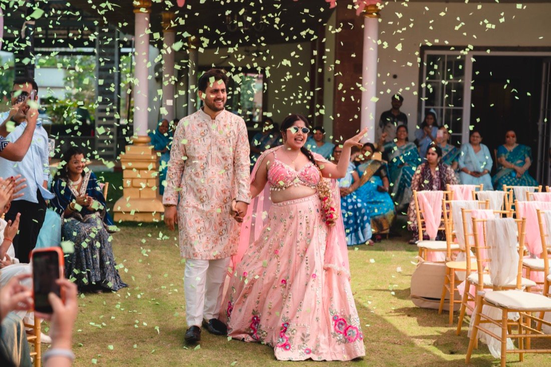 Anjali and Neeraj — the haldi ceremony