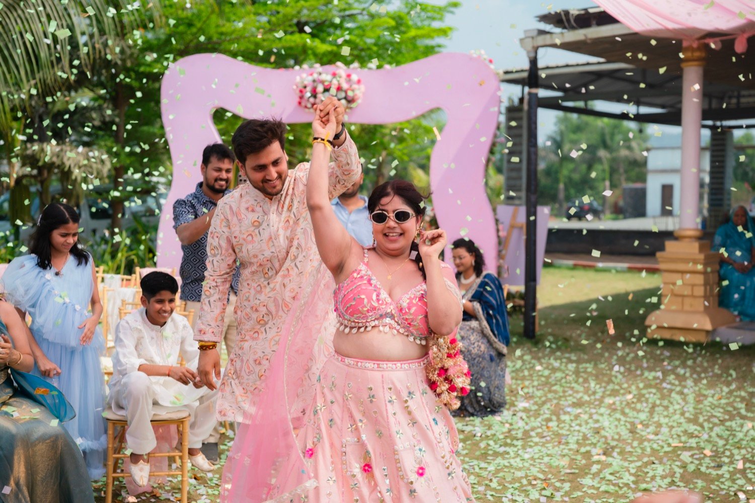 Anjali and Neeraj — the haldi ceremony