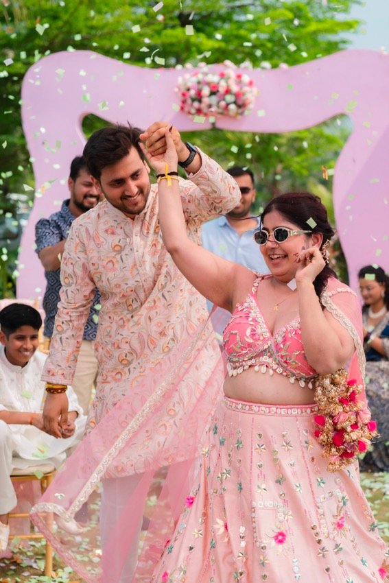 Anjali and Neeraj — the haldi ceremony