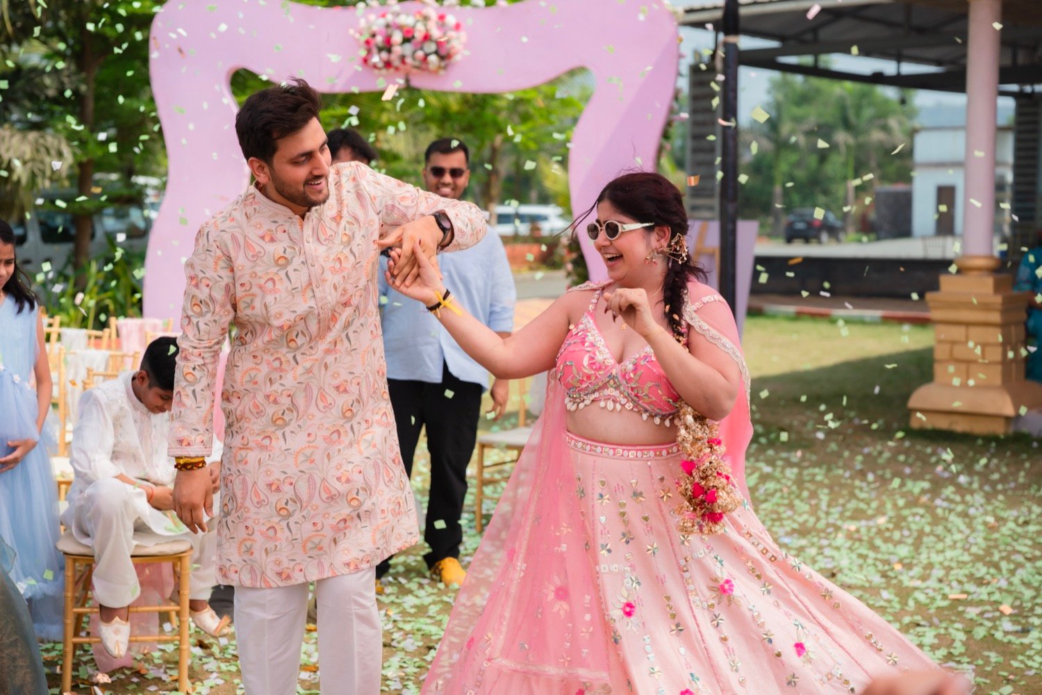 Anjali and Neeraj — the haldi ceremony