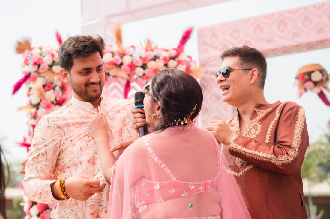 Anjali and Neeraj — the haldi ceremony