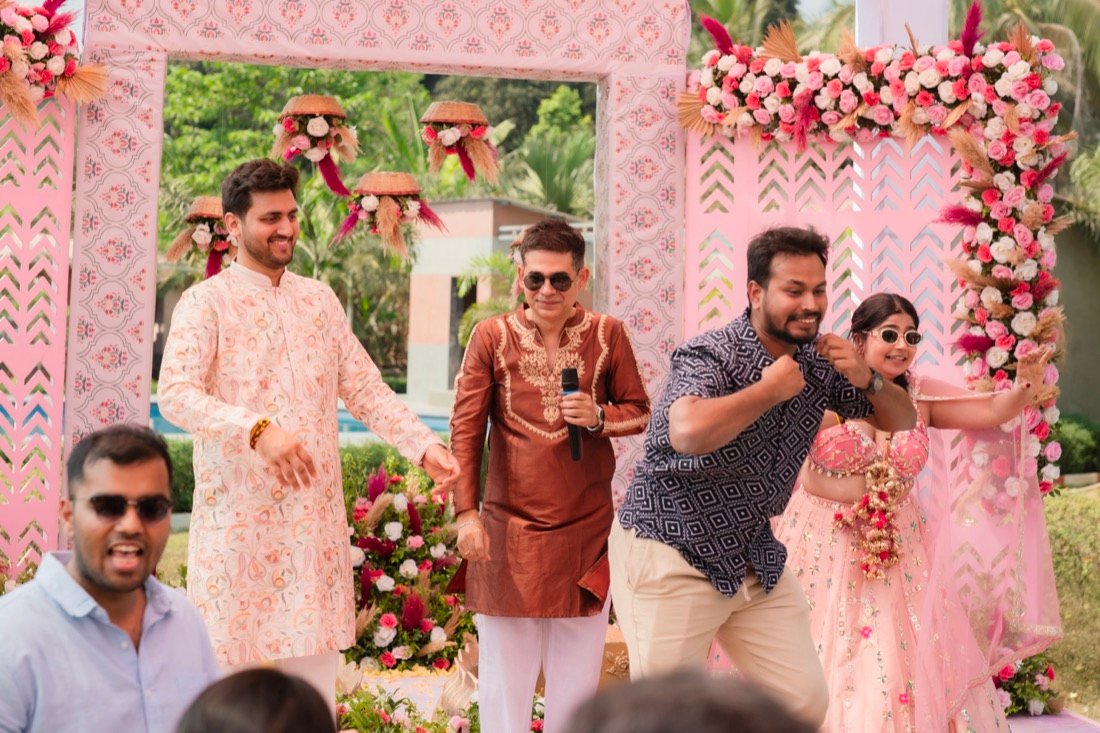 Anjali and Neeraj — the haldi ceremony