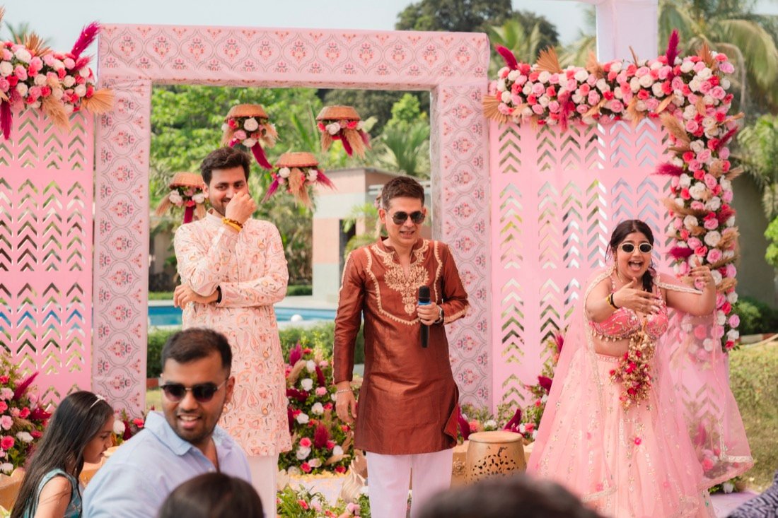 Anjali and Neeraj — the haldi ceremony