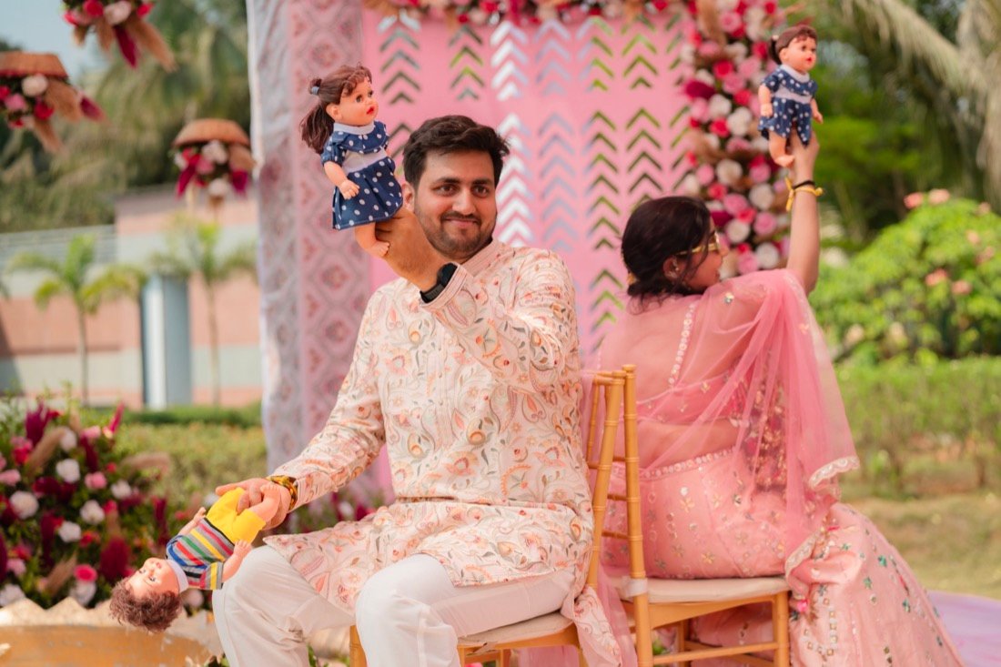 Anjali and Neeraj — the haldi ceremony