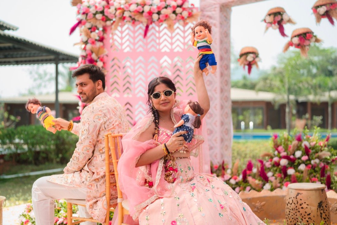 Anjali and Neeraj — the haldi ceremony