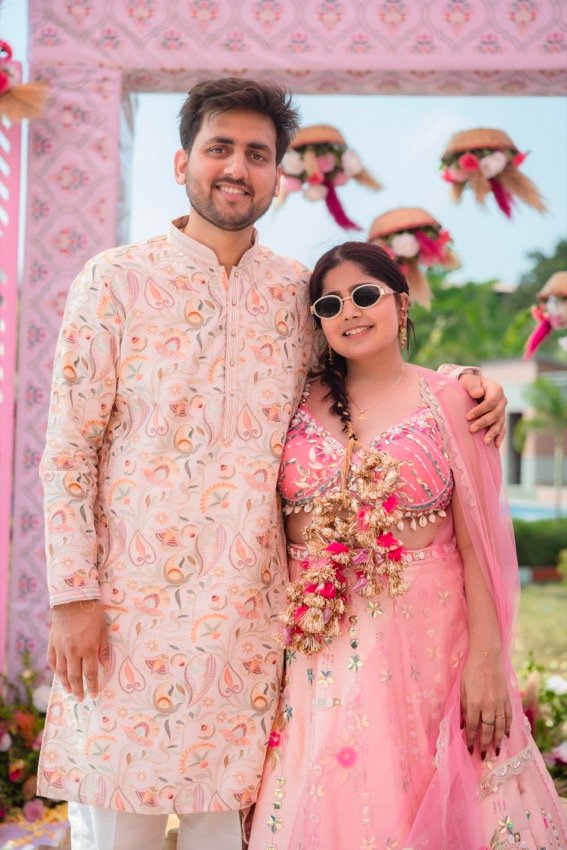 Anjali and Neeraj — the haldi ceremony