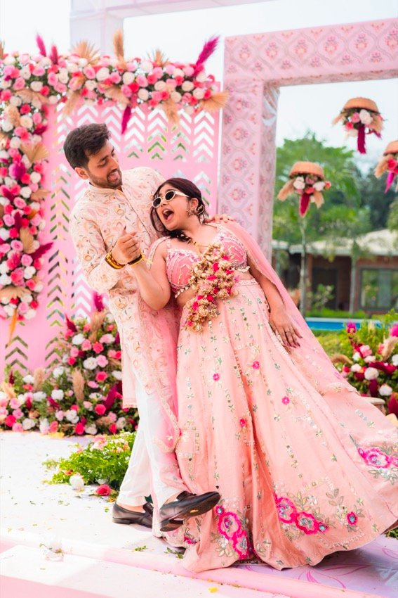 Anjali and Neeraj — the haldi ceremony