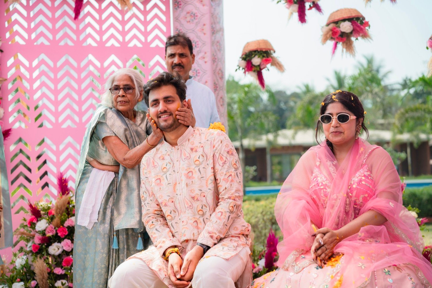 Anjali and Neeraj — the haldi ceremony