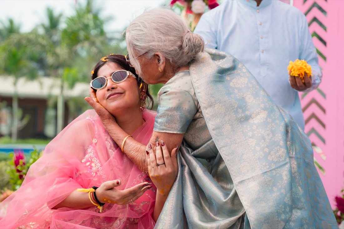 Anjali and Neeraj — the haldi ceremony