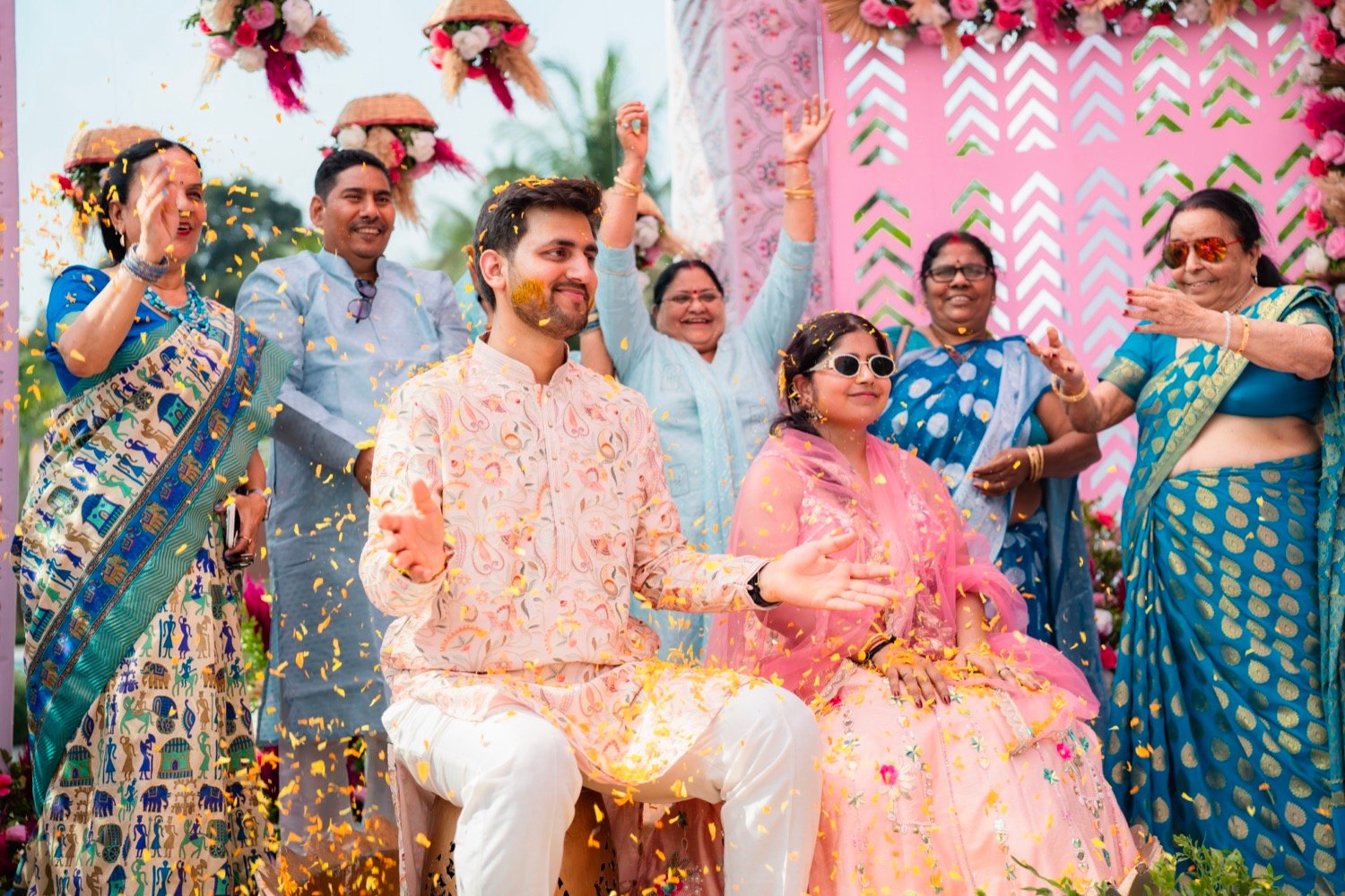 Anjali and Neeraj — the haldi ceremony