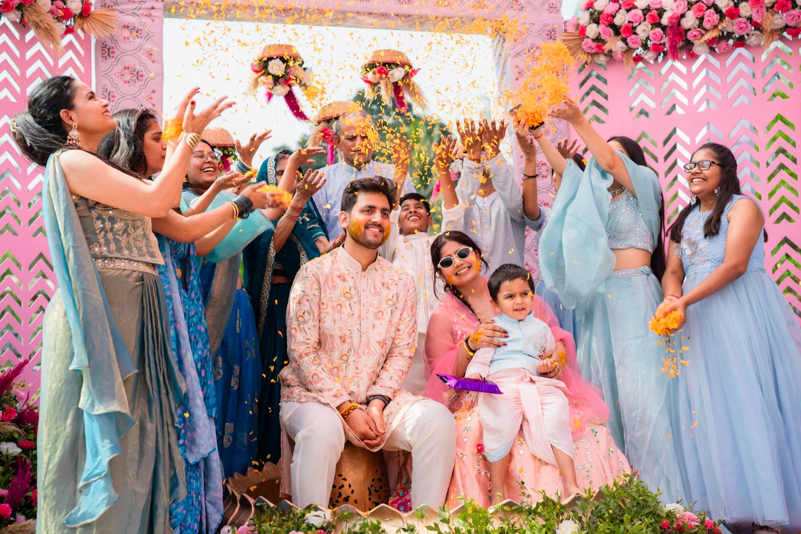 Anjali and Neeraj — the haldi ceremony