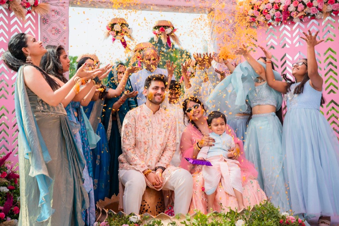 Anjali and Neeraj — the haldi ceremony