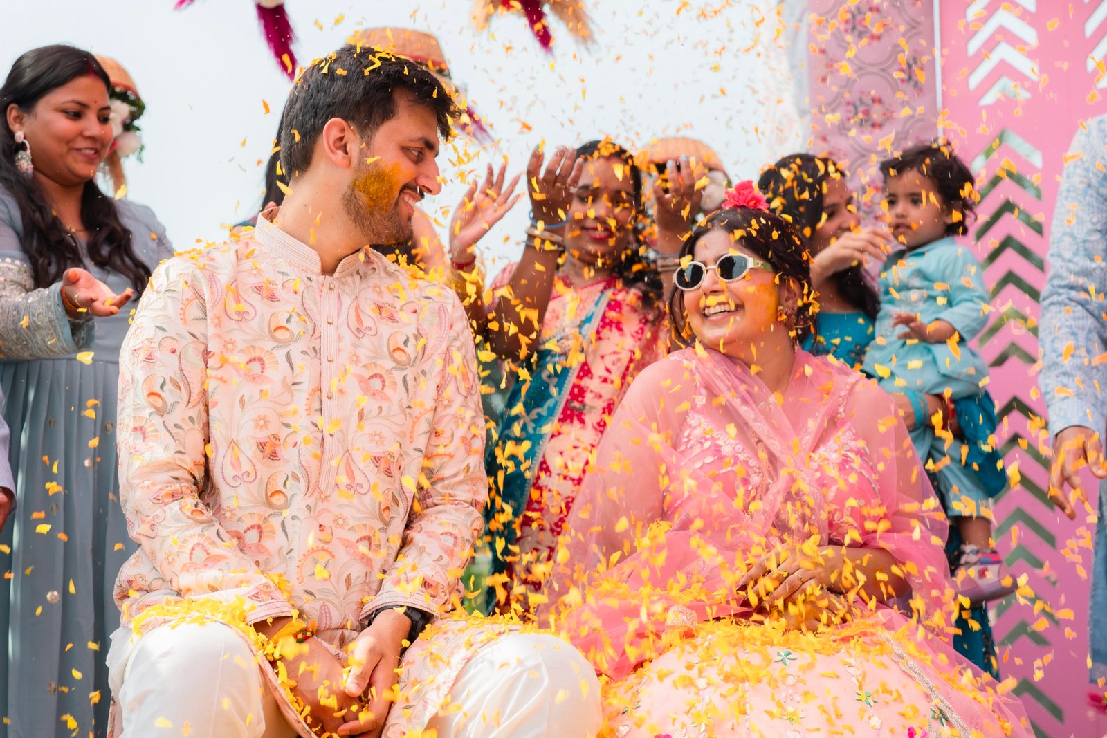 Anjali and Neeraj — the haldi ceremony
