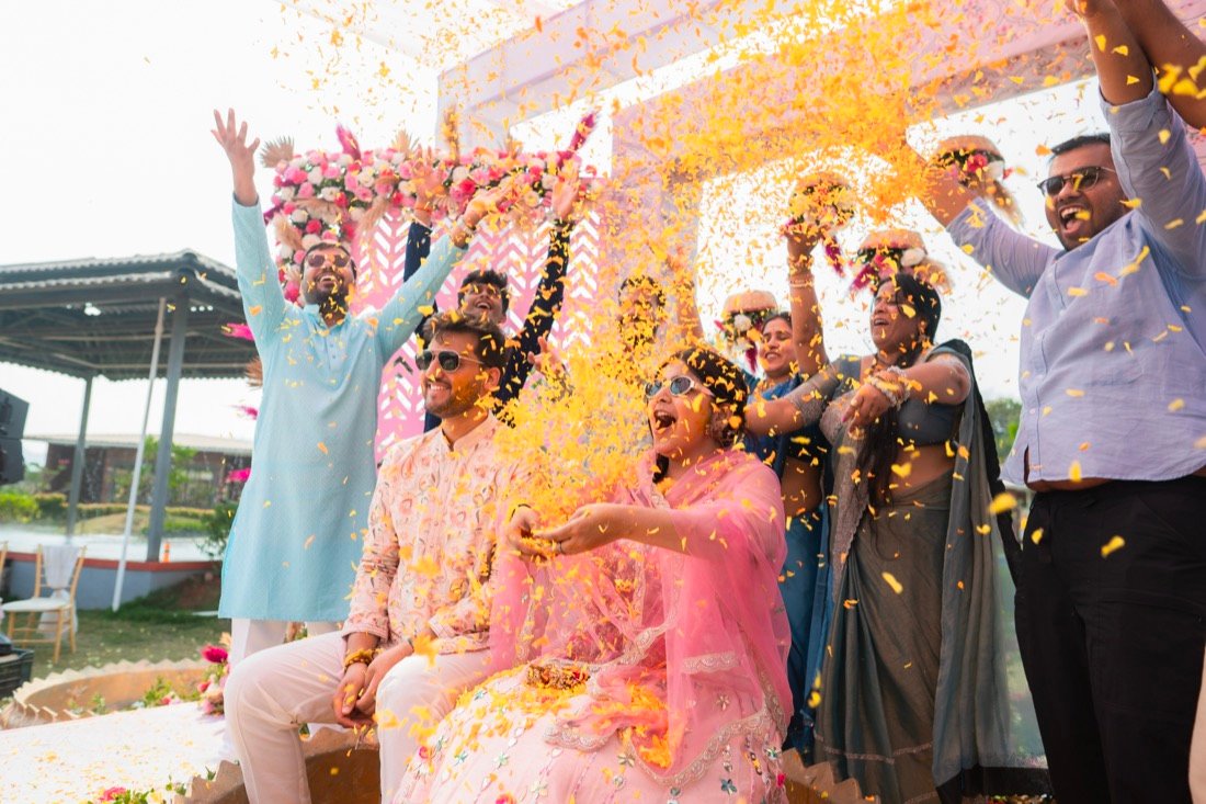 Anjali and Neeraj — the haldi ceremony