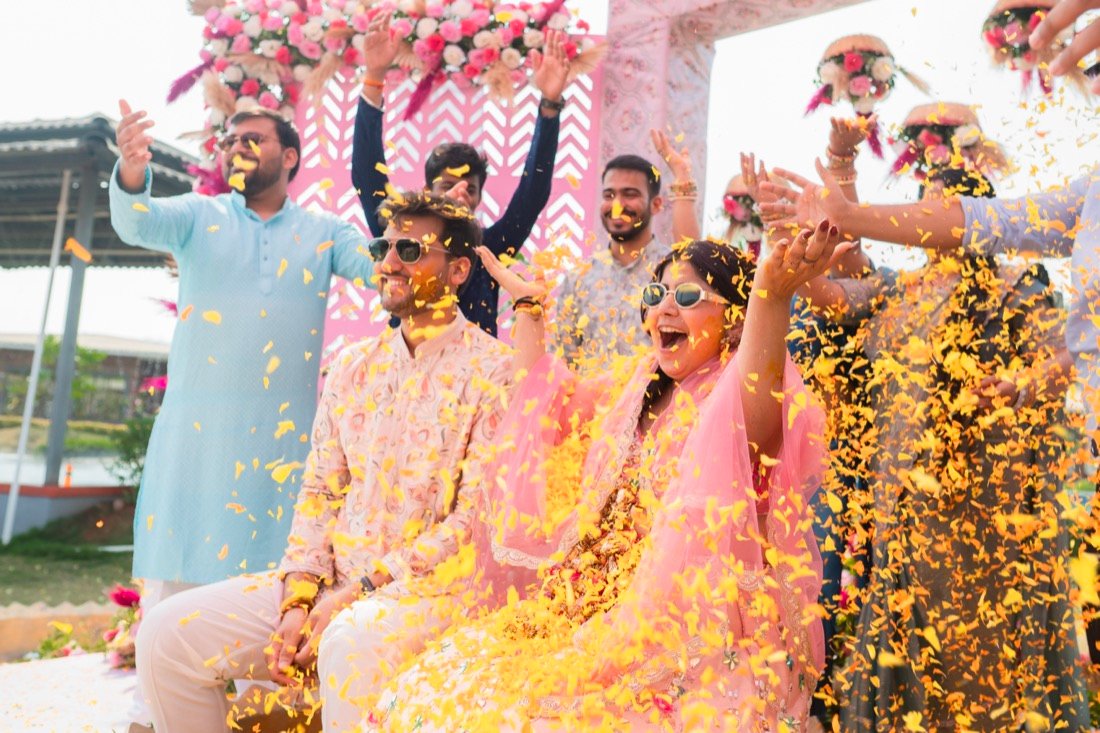 Anjali and Neeraj — the haldi ceremony