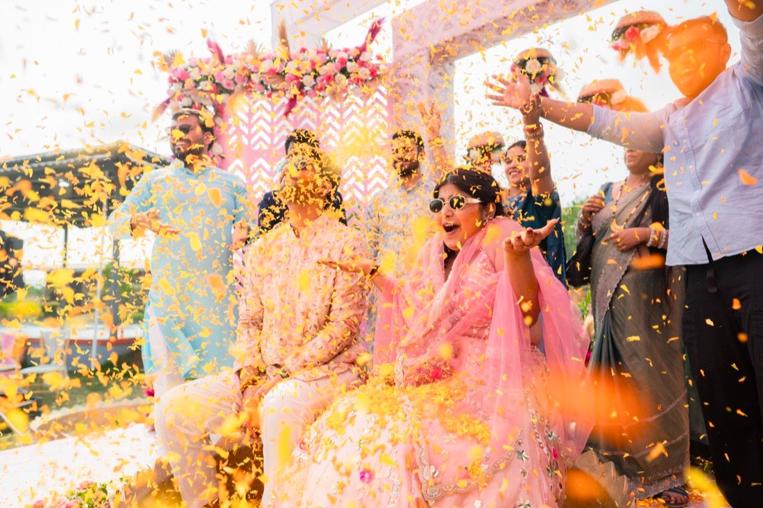 Anjali and Neeraj — the haldi ceremony