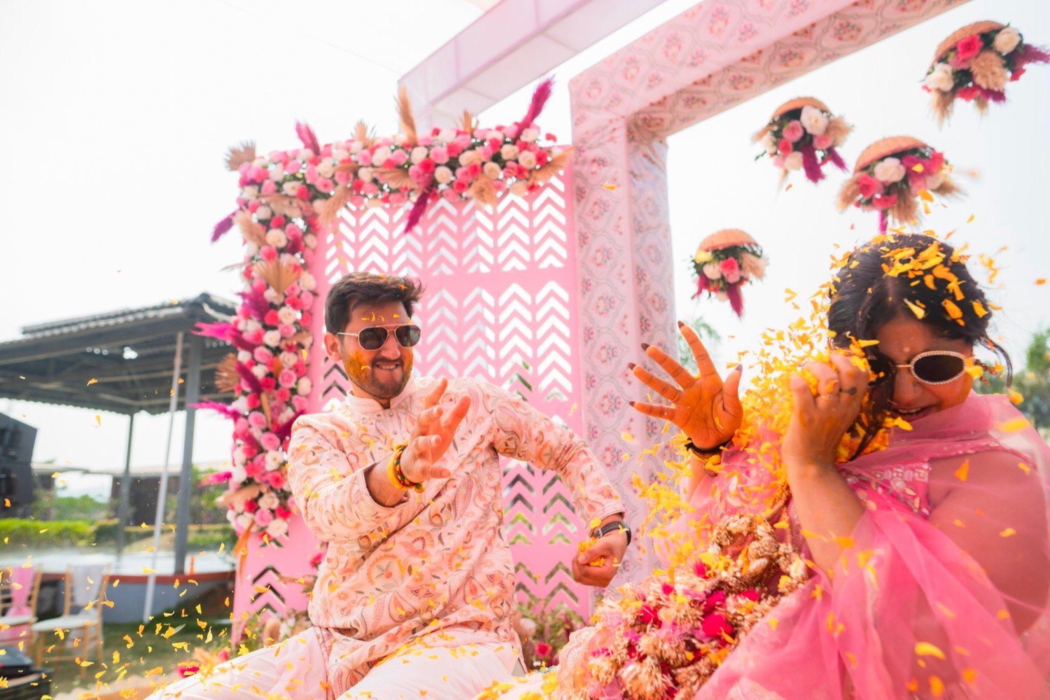 Anjali and Neeraj — the haldi ceremony