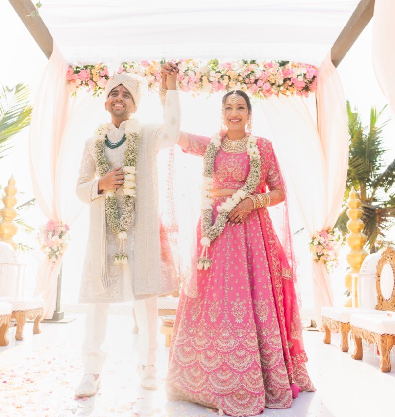 Saumya with her mother
