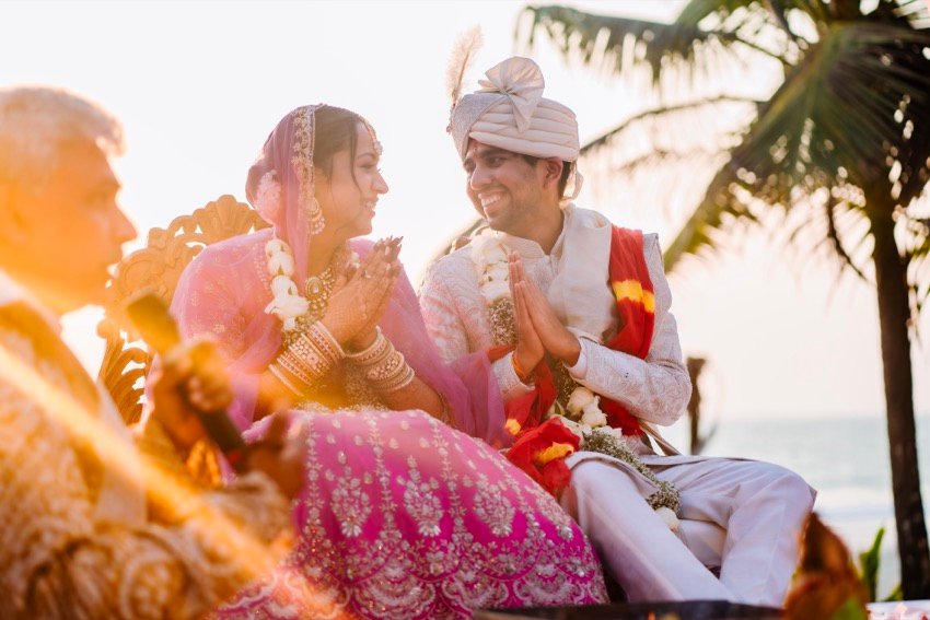 Achaman and Saumya — the wedding day