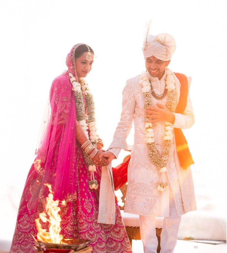 Achaman and Saumya — the wedding day