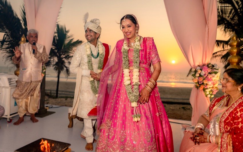 Achaman and Saumya — the wedding day