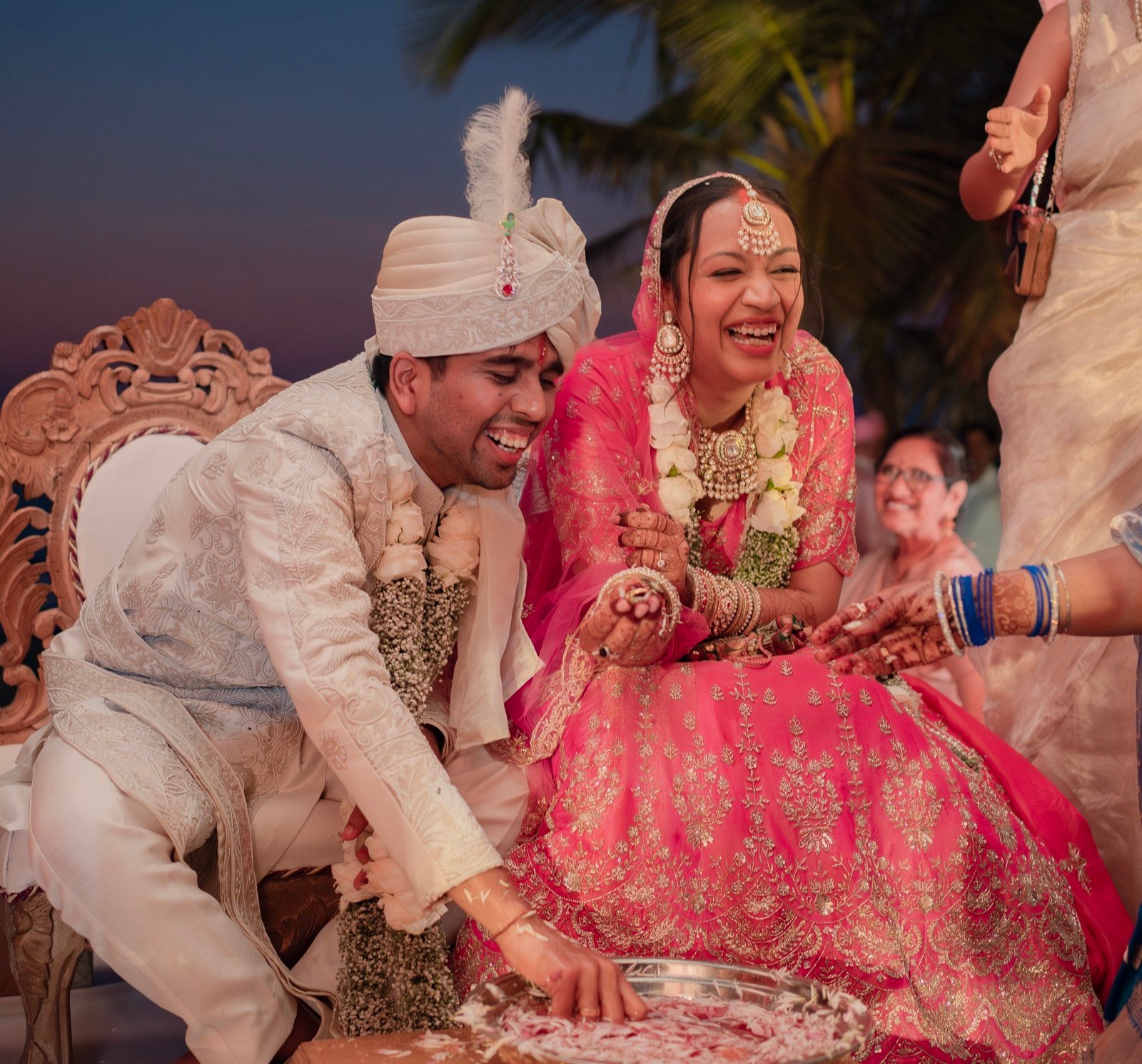 Achaman and Saumya — the wedding day