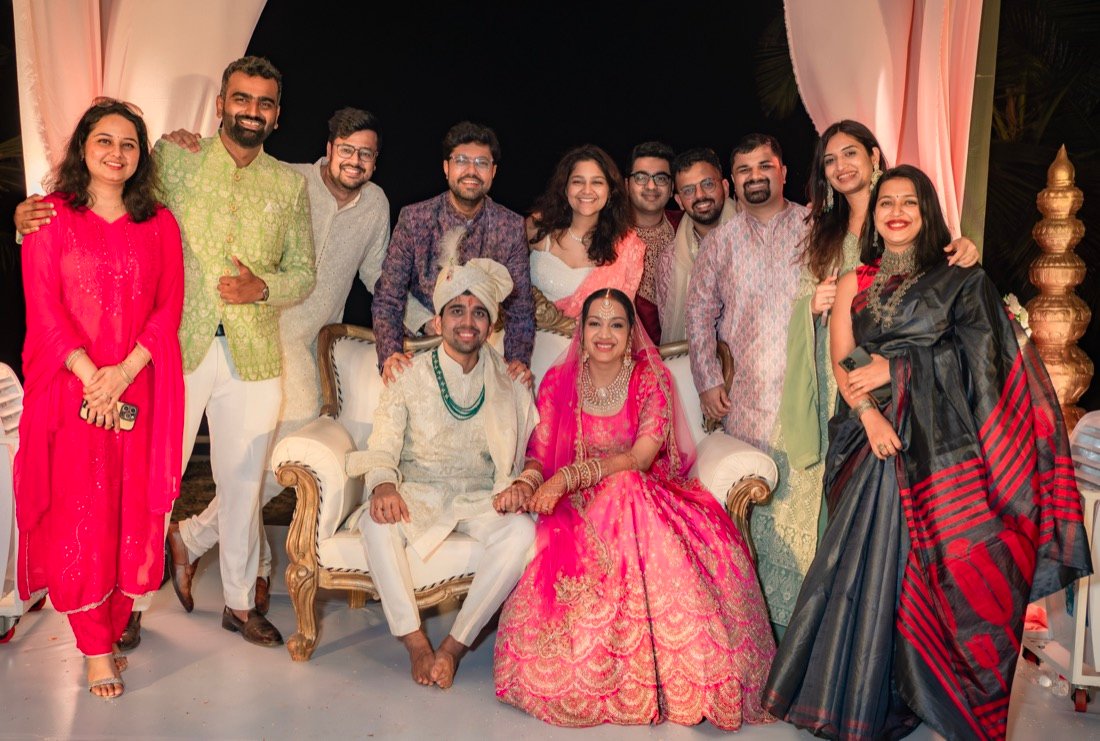 Achaman and Saumya — the wedding day