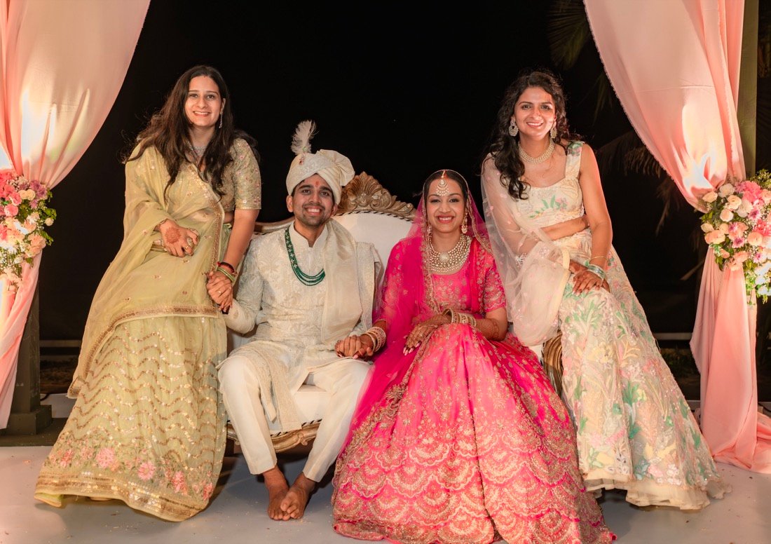 Achaman and Saumya — the wedding day