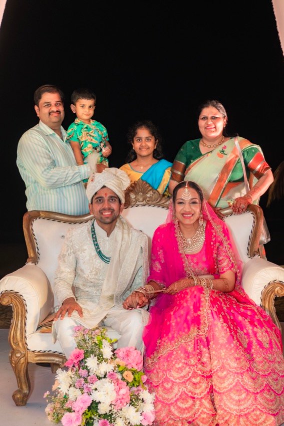 Achaman and Saumya — the wedding day
