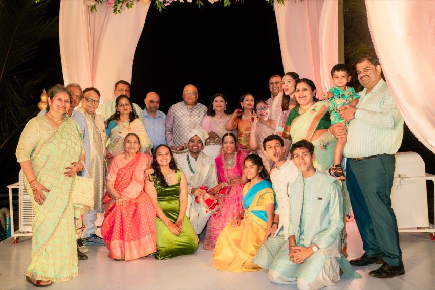 Achaman and Saumya — the wedding day