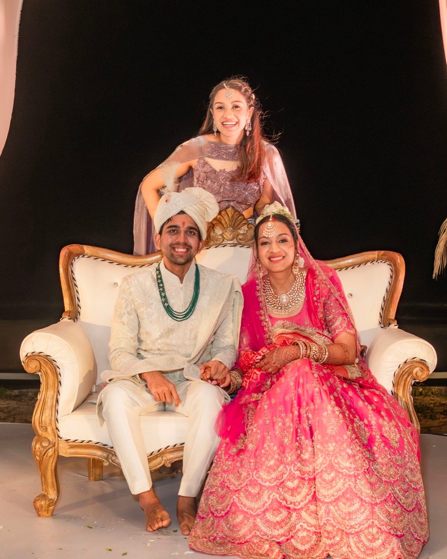 Achaman and Saumya — the wedding day