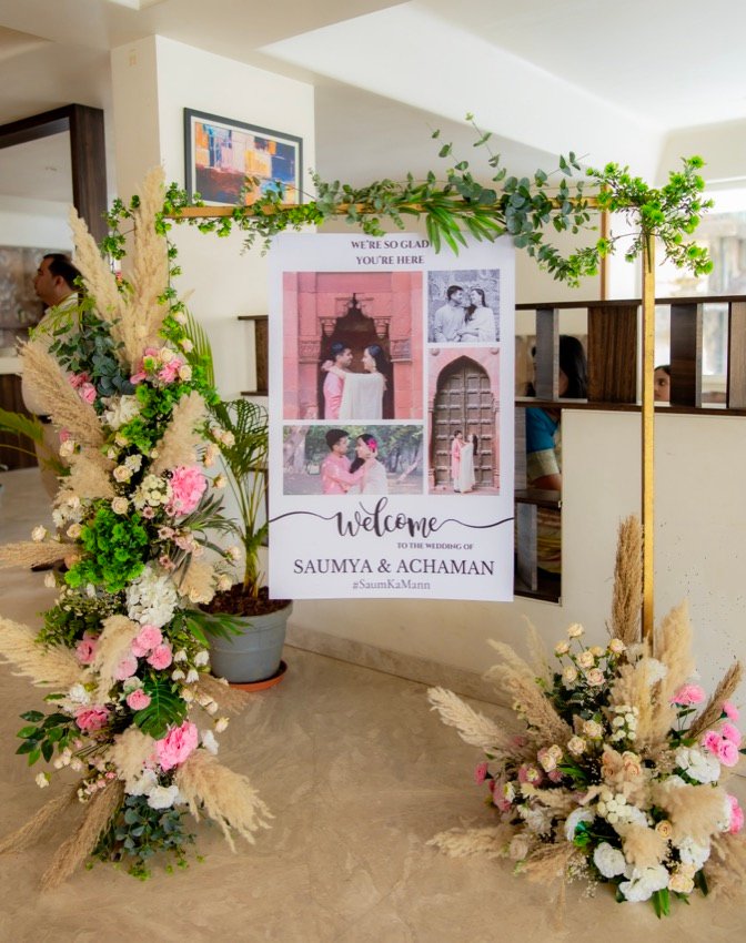 Achaman and Saumya — the wedding day