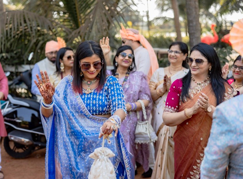 Achaman and Saumya — the wedding day