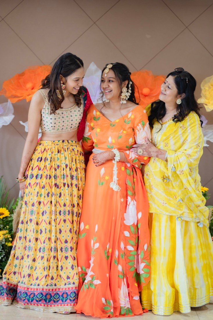 Achaman and Saumya — the haldi ceremony