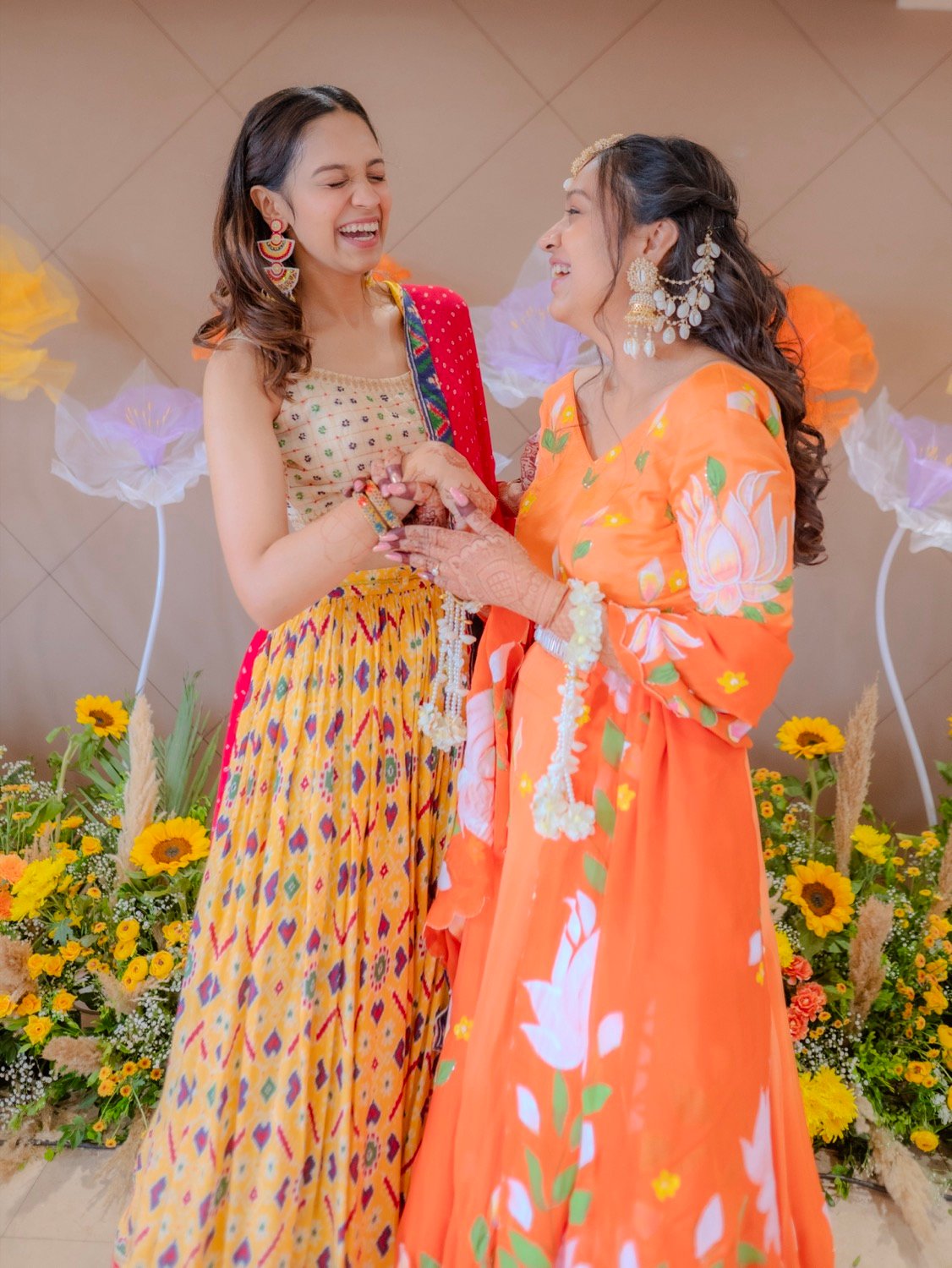 Achaman and Saumya — the haldi ceremony