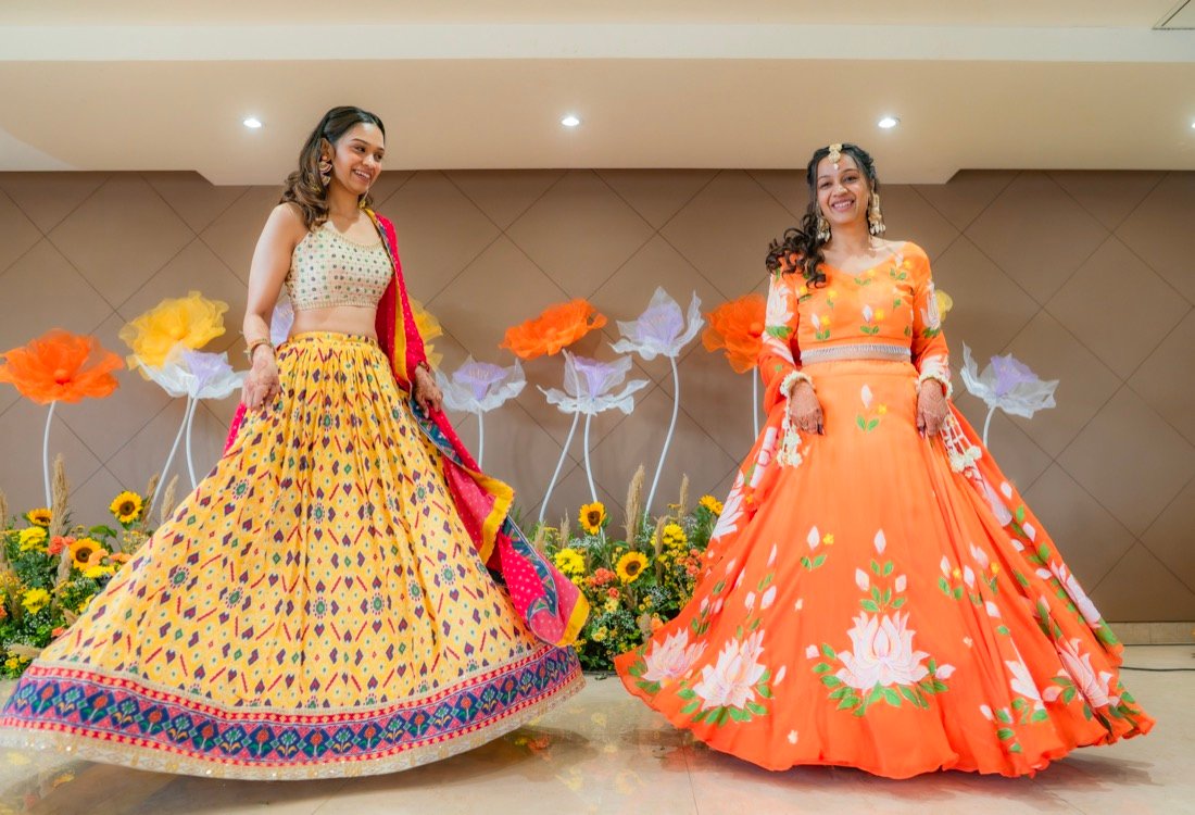 Achaman and Saumya — the haldi ceremony