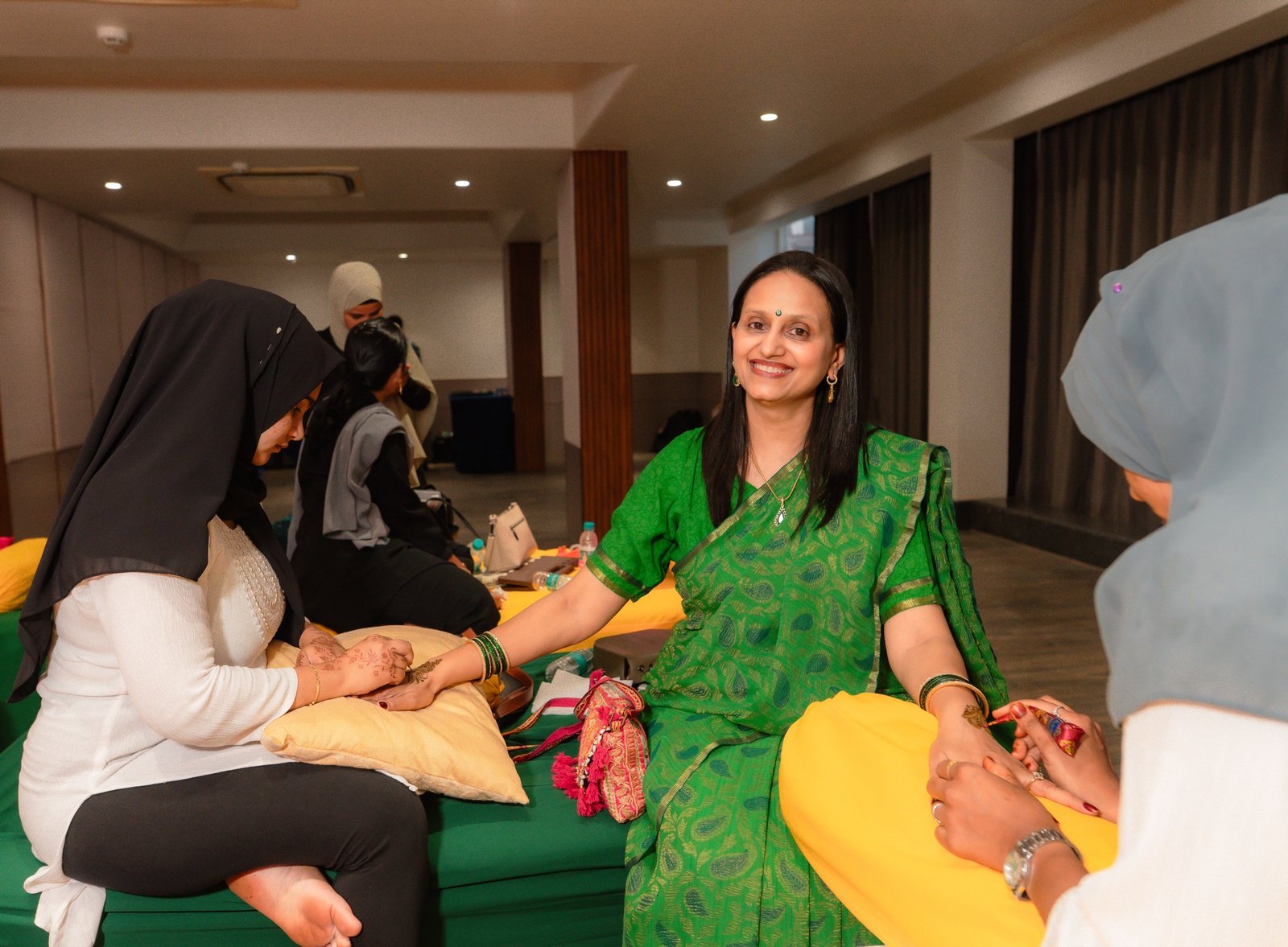 Achaman and Saumya — the mehendi