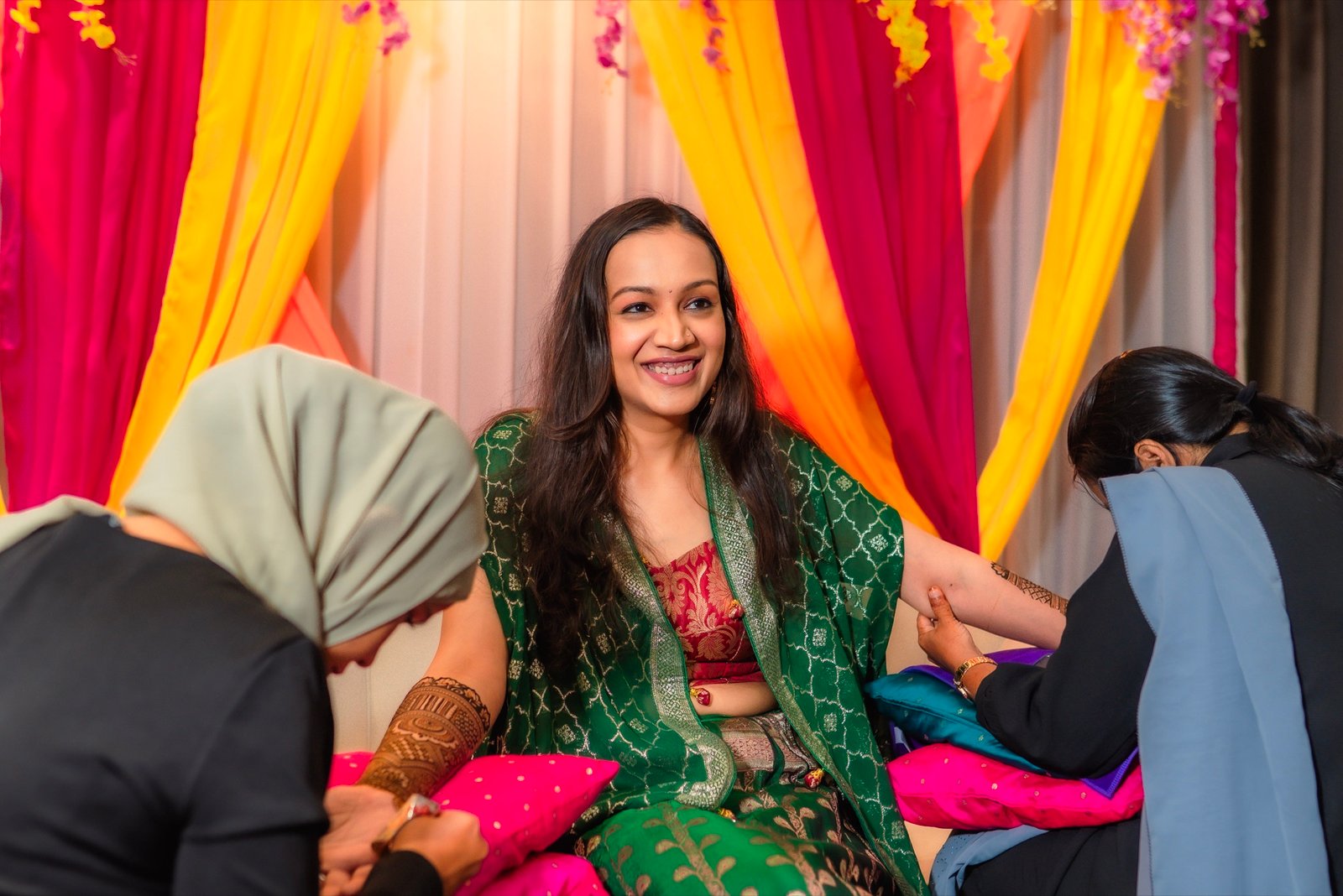 Achaman and Saumya — the mehendi