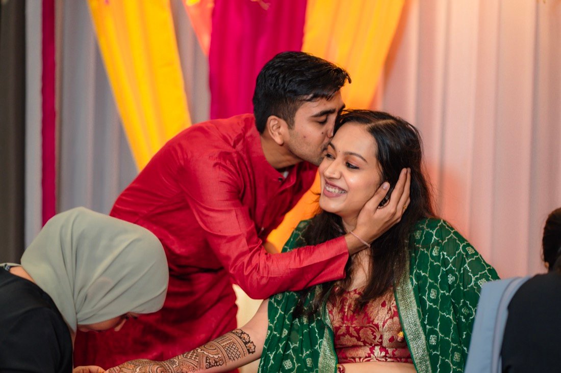 Achaman and Saumya — the mehendi
