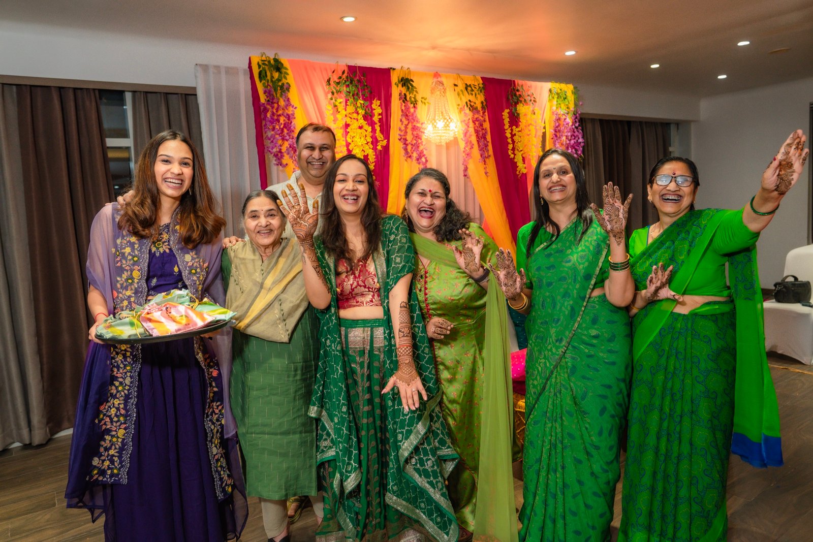 Achaman and Saumya — the mehendi