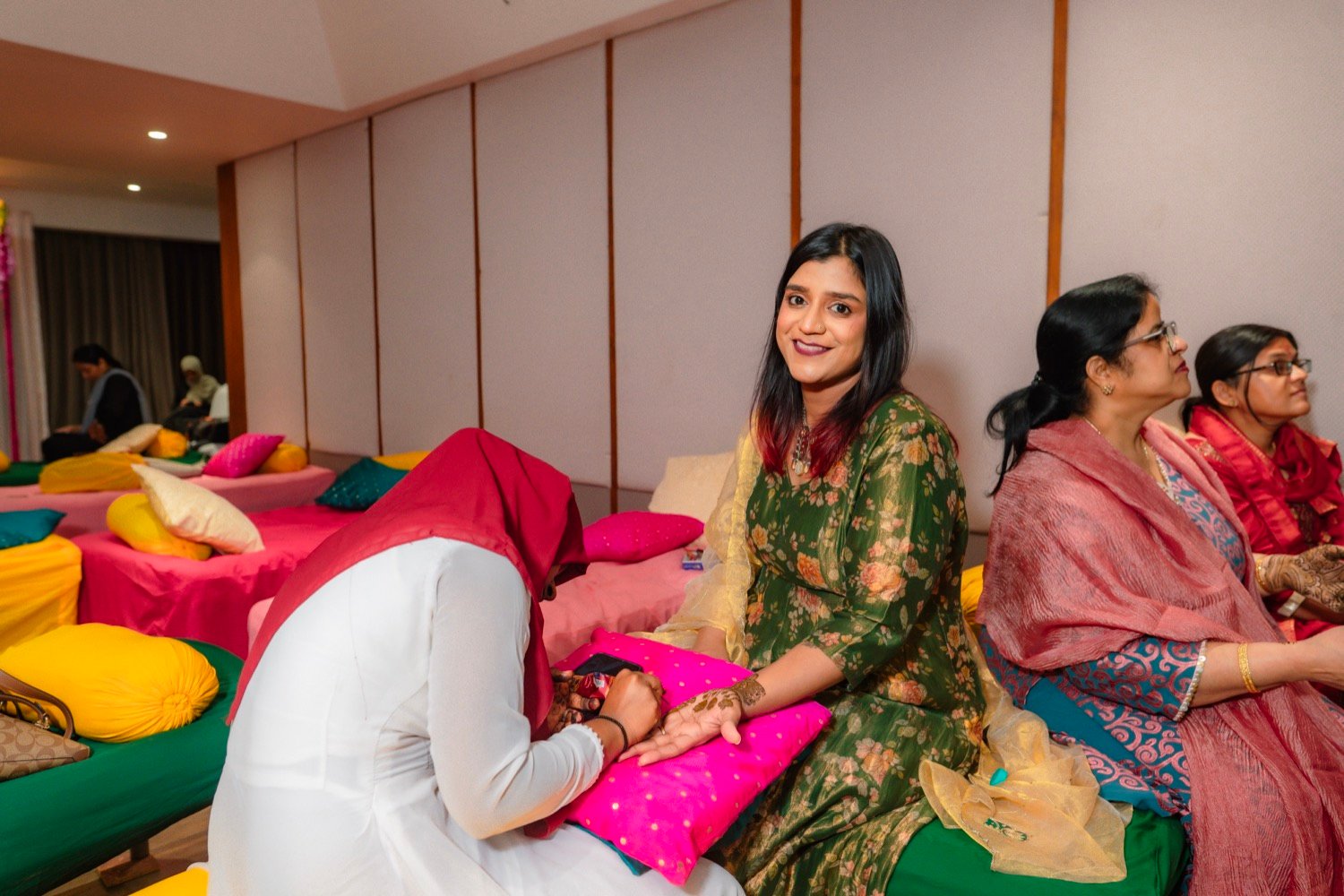 Achaman and Saumya — the mehendi