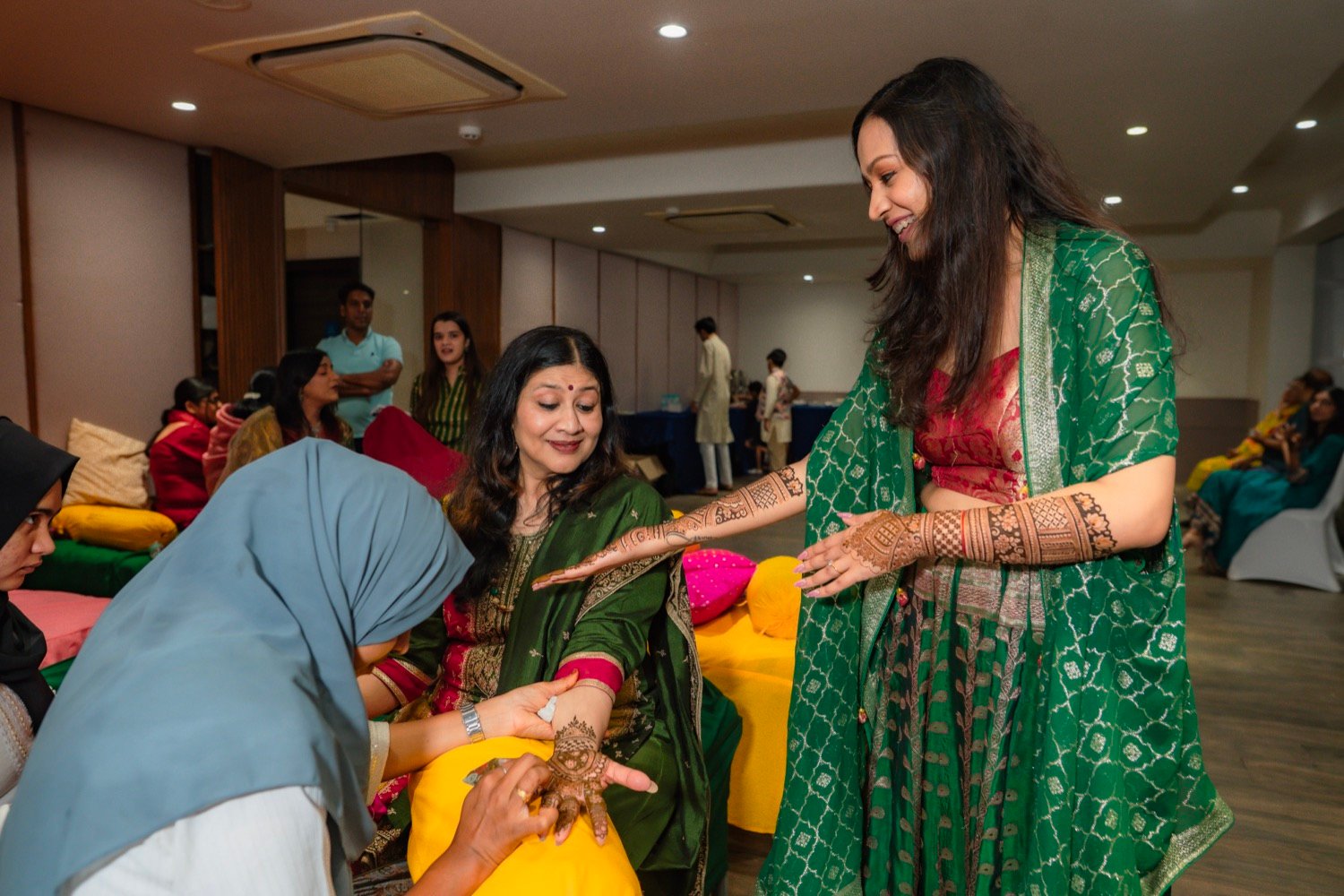 Achaman and Saumya — the mehendi